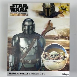 Star Wars The Mandalorian Prime 3D Jigsaw Puzzle Disney 500 pc NEW